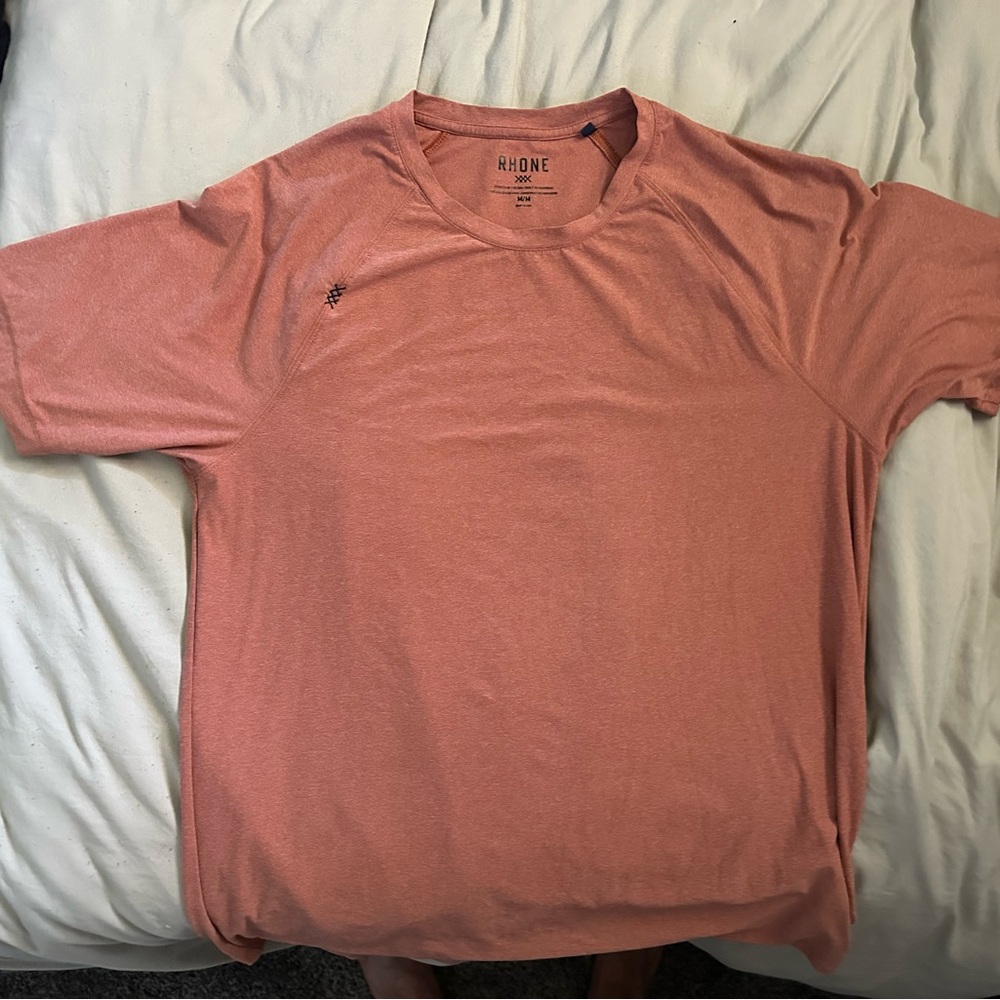 Rhone Pink Short Sleeve Tee Soft Cotton Blend